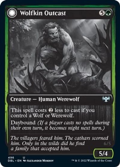 Wolfkin Outcast Innistrad: Double Feature Magic card