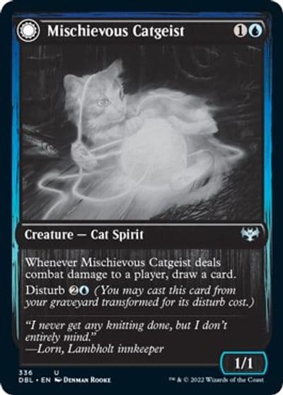 Mischievous Catgeist Innistrad: Double Feature Magic card