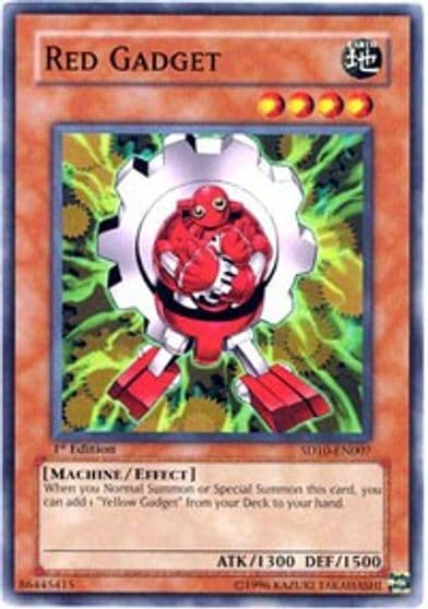 Red Gadget Structure Deck: Machine Re-Volt Yu-Gi-Oh! card