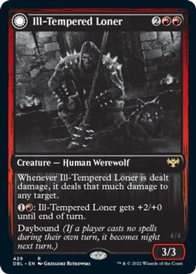 Ill Tempered Loner Innistrad: Double Feature Magic card