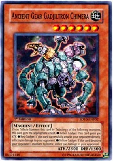 Ancient Gear Gadjiltron Chimera Structure Deck: Machine Re-Volt Yu-Gi-Oh! card