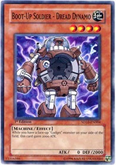 Boot Up Soldier Dread Dynamo Structure Deck: Machine Re-Volt Yu-Gi-Oh! card