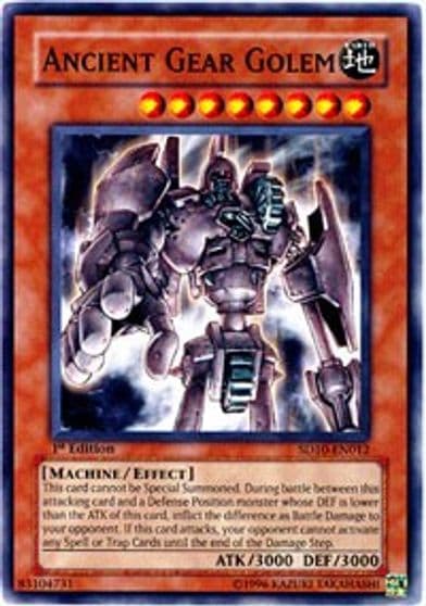 Ancient Gear Golem Structure Deck: Machine Re-Volt Yu-Gi-Oh! card