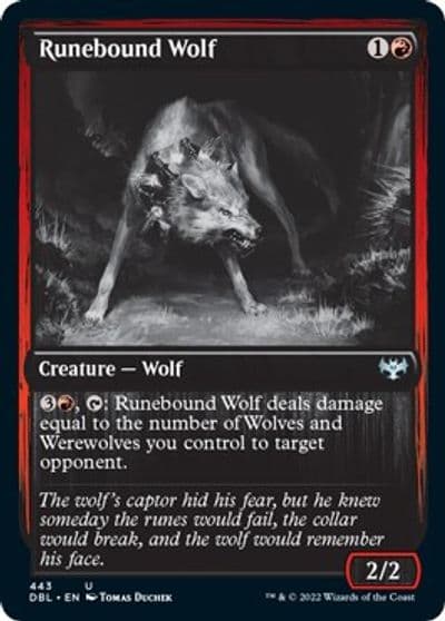 Runebound Wolf Innistrad: Double Feature Magic card