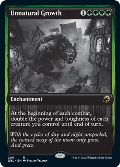 Unnatural Growth Innistrad: Double Feature Magic card