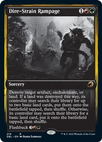 Dire Strain Rampage Innistrad: Double Feature Magic card