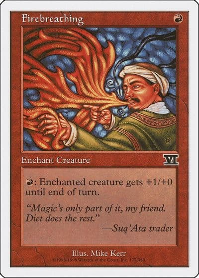 Firebreathing Classic Sixth Edition Magic card