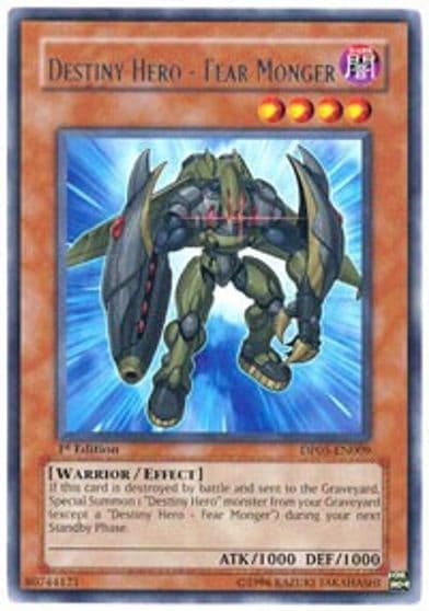 Destiny Hero Fear Monger Duelist Pack 5: Aster Phoenix Yu-Gi-Oh! card