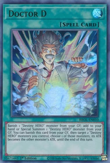 Doctor D Brothers of Legend Yu-Gi-Oh! card