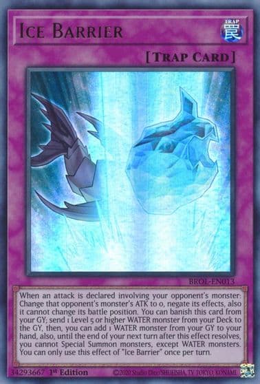 Ice Barrier Brothers of Legend Yu-Gi-Oh! card