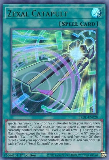 Zexal Catapult Brothers of Legend Yu-Gi-Oh! card