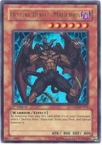 Destiny HERO Malicious Duelist Pack 5: Aster Phoenix Yu-Gi-Oh! card