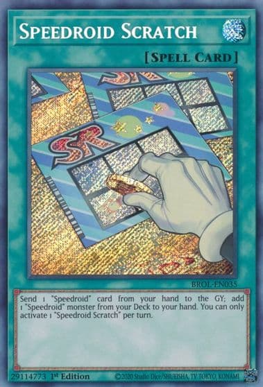 Speedroid Scratch Brothers of Legend Yu-Gi-Oh! card