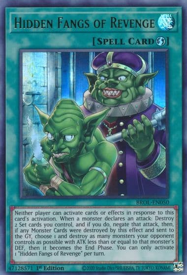 Hidden Fangs of Revenge Brothers of Legend Yu-Gi-Oh! card