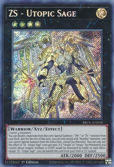 ZS Utopic Sage Brothers of Legend Yu-Gi-Oh! card