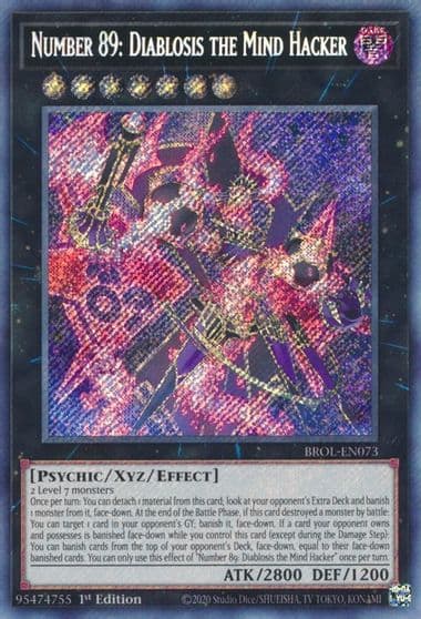 Number 89 Diablosis the Mind Hacker Brothers of Legend Yu-Gi-Oh! card