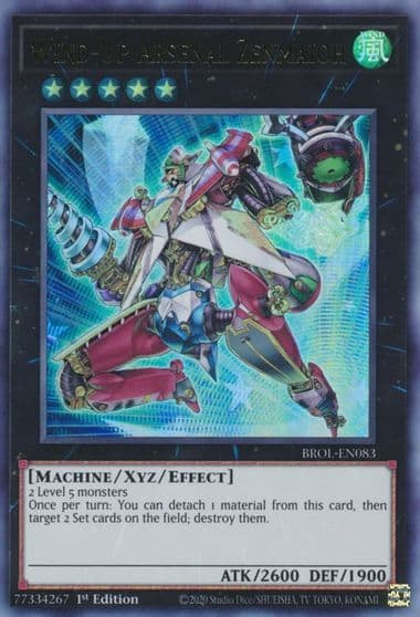 Wind Up Arsenal Zenmaioh Brothers of Legend Yu-Gi-Oh! card