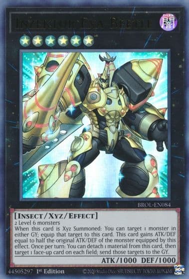 Inzektor Exa Beetle Brothers of Legend Yu-Gi-Oh! card