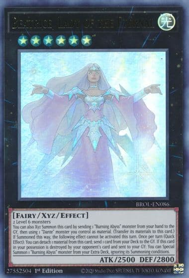 Beatrice Lady of the Eternal Brothers of Legend Yu-Gi-Oh! card