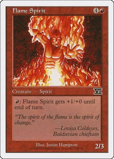 Flame Spirit Classic Sixth Edition Magic card