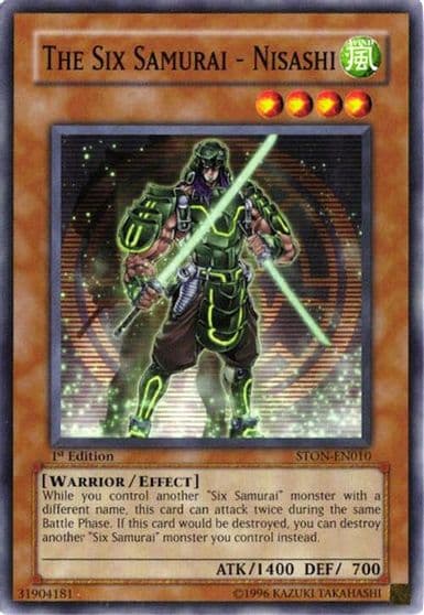 The Six Samurai Nisashi Strike of Neos Yu-Gi-Oh! card
