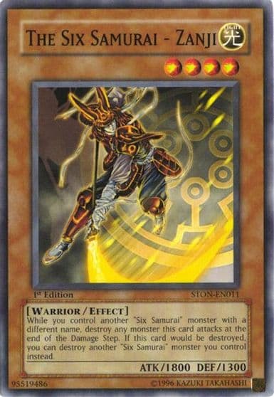 The Six Samurai Zanji Strike of Neos Yu-Gi-Oh! card