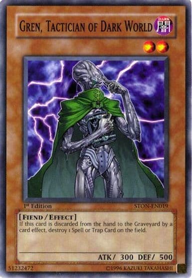 Gren Tactician of Dark World Strike of Neos Yu-Gi-Oh! card