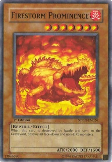 Firestorm Prominence Strike of Neos Yu-Gi-Oh! card