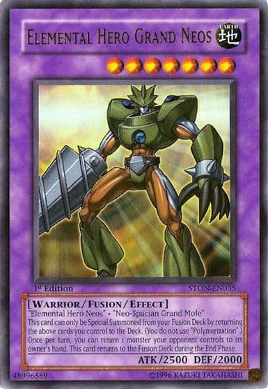 Elemental Hero Grand Neos Strike of Neos Yu-Gi-Oh! card