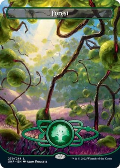 Forest 239 Borderless Unfinity Magic card
