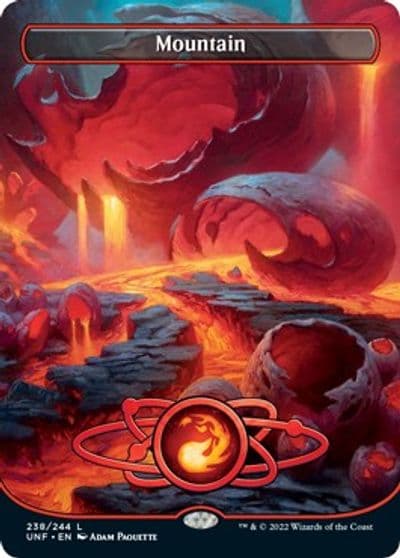 Mountain 238 Borderless Unfinity Magic card
