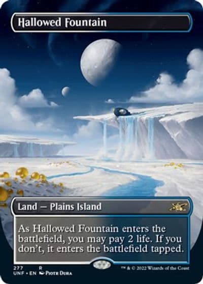 Hallowed Fountain Borderless Unfinity Magic card