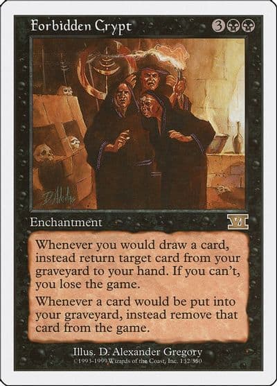 Forbidden Crypt Classic Sixth Edition Magic card