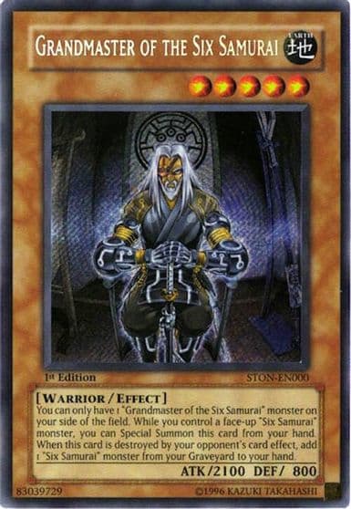 Grandmaster of the Six Samurai Strike of Neos Yu-Gi-Oh! card
