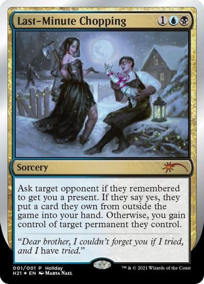 Last Minute Chopping Special Occasion Magic card
