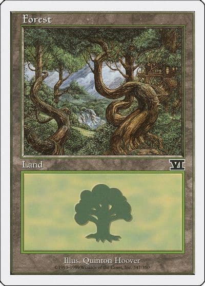 Forest 347 Classic Sixth Edition Magic card