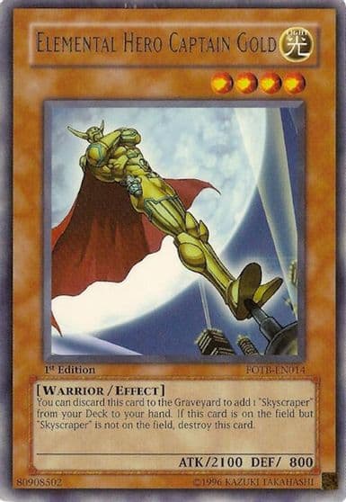 Elemental Hero Captain Gold Force of the Breaker Yu-Gi-Oh! card