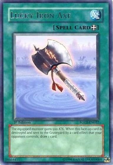 Lucky Iron Axe Force of the Breaker Yu-Gi-Oh! card