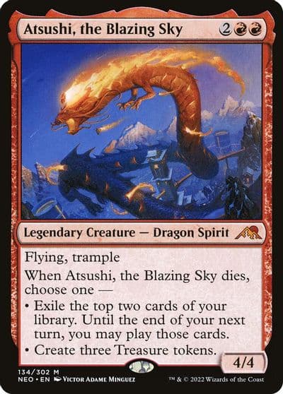 Atsushi the Blazing Sky Kamigawa: Neon Dynasty Magic card
