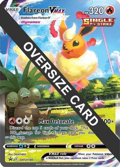 Flareon VMAX - SWSH180 Jumbo Cards Pokemon card
