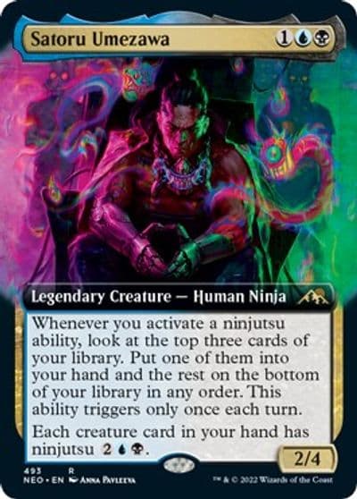 Satoru Umezawa Extended Art Kamigawa: Neon Dynasty Magic card