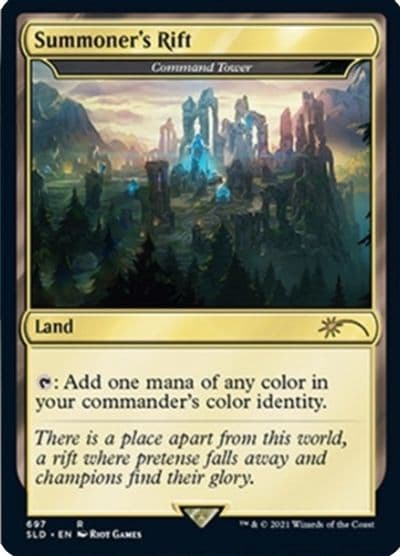 Summoners Rift Command Tower Secret Lair Drop Series Magic card
