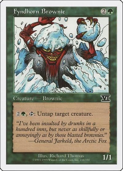 Fyndhorn Brownie Classic Sixth Edition Magic card