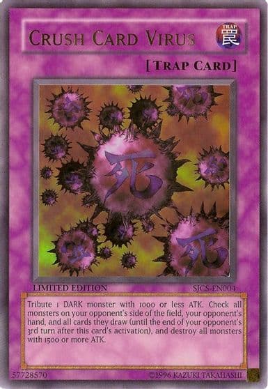 Crush Card Virus Shonen Jump Championship Series Promos Yu-Gi-Oh! card