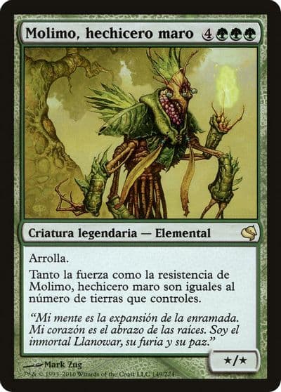 Molimo Maro Sorcerer Spanish Molimo hechicero maro Magic Encyclopedia 2011 (Salvat) Magic card