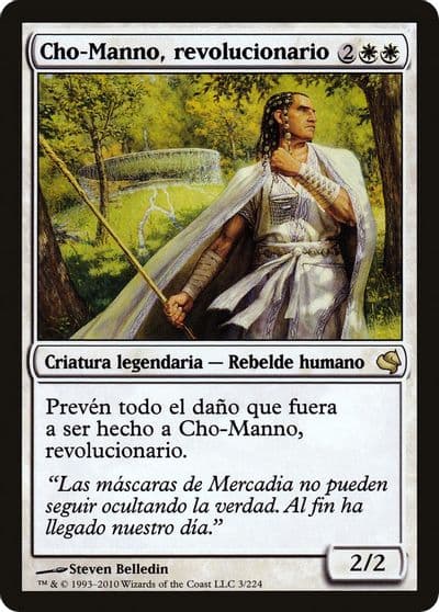 Cho Manno Revolutionary Spanish Cho Manno revolucionario Magic Encyclopedia 2011 (Salvat) Magic card
