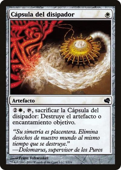 Dispellers Capsule Spanish Capsula del disipador Magic Encyclopedia 2011 (Salvat) Magic card