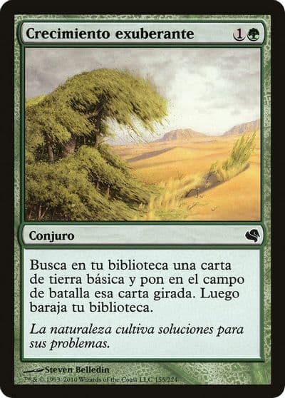 Rampant Growth Spanish Crecimiento exuberante Magic Encyclopedia 2011 (Salvat) Magic card