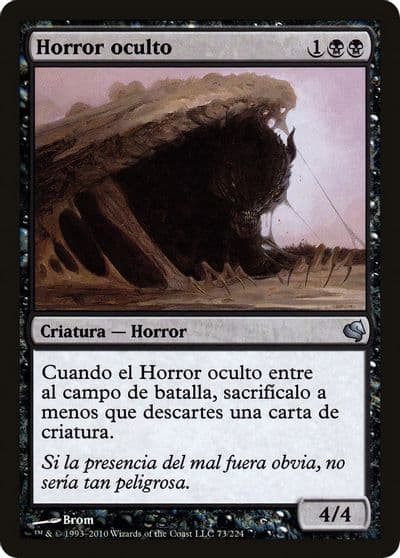 Hidden Horror Spanish Horror oculto Magic Encyclopedia 2011 (Salvat) Magic card