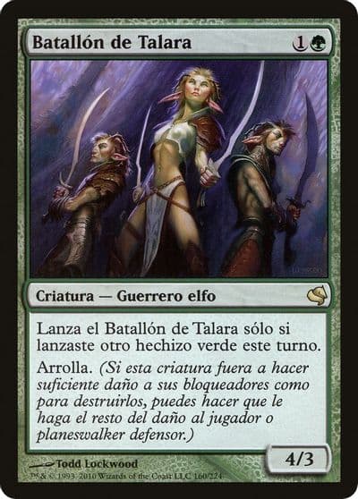 Talaras Battalion Spanish Batallon de Talara Magic Encyclopedia 2011 (Salvat) Magic card